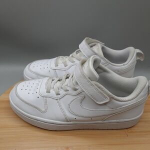 Nike Shoes Kids 2.5Y Court Borough Low White RipStop Casual DV5457-106 Flaw